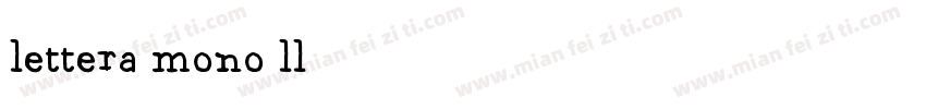 lettera mono ll字体转换